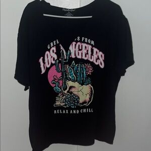 Black Los Angeles Graphic T-Shirt